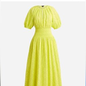 J. Crew Lime Green Maxi Dress